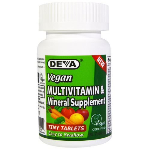 Deva, Vegan, Multivitamin & Mineral Supplement, Tiny Tablets, 90 Tablets Review