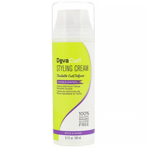DevaCurl, Styling Cream, Touchable Curl Definer, Define & Control, 5.1 fl oz (150 ml) Review