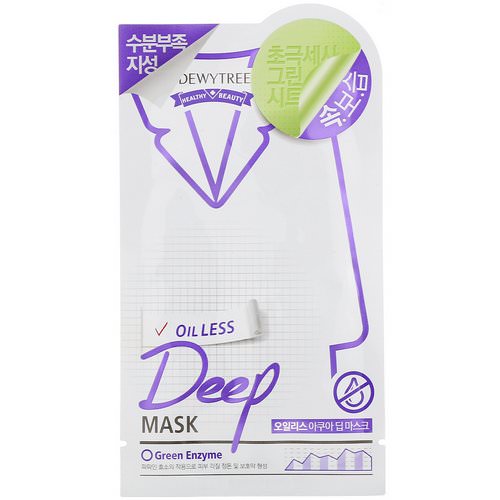 Dewytree, Deep Mask, Oil Less, 1 Mask, 27 g Review