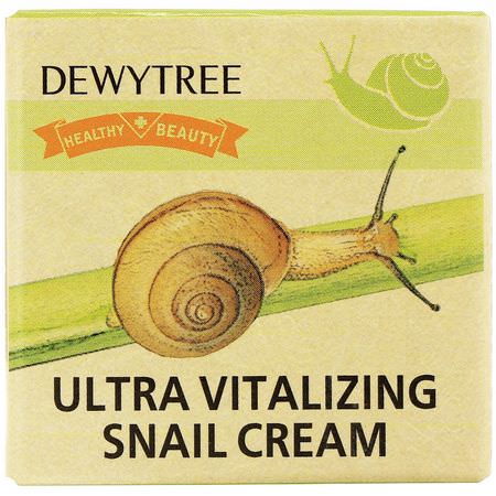 K-Beauty Moisturizers, Krämer, Ansiktsfuktare, Skönhet: Dewytree, Ultra Vitalizing Snail Cream, 10 ml