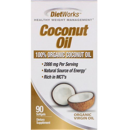 DietWorks, Coconut Oil, 90 Softgels Review