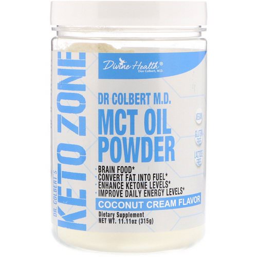 Divine Health, Dr. Colbert's Keto Zone, MCT Oil Powder, Coconut Cream Flavor, 11.11 oz (315 g) Review