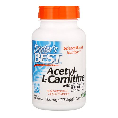Doctor's Best, Acetyl-L-Carnitine, 500 mg, 120 Veggie Caps Review