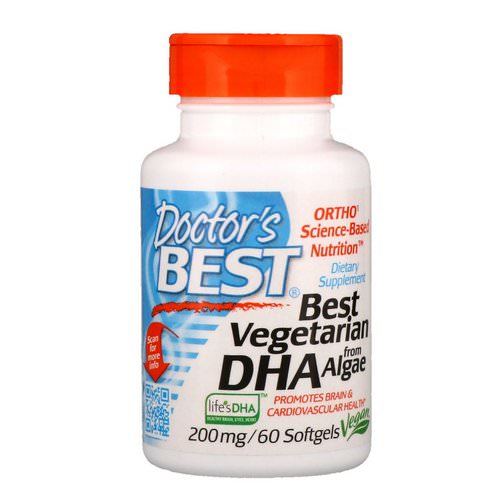 Doctor's Best, Best Vegetarian DHA, from Algae, 200 mg, 60 Softgels Review