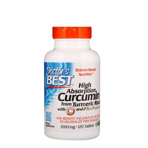 Doctor's Best, High Absorption Curcumin with C3 Complex and BioPerine, 1,000 mg, 120 Tablets Review