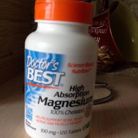 Doctor's Best Magnesium, Mineraler, Kosttillskott