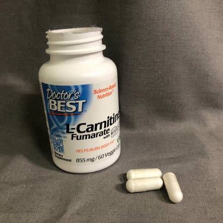 Doctor's Best, L-Carnitine Fumarate with Biosint Carnitines, 855 mg, 180 Veggie Caps