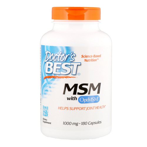 Doctor's Best, MSM with OptiMSM, 1,000 mg, 180 Capsules Review
