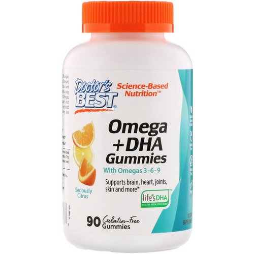 Doctor's Best, Omega+ DHA, Seriously Citrus, 90 Gummies Review