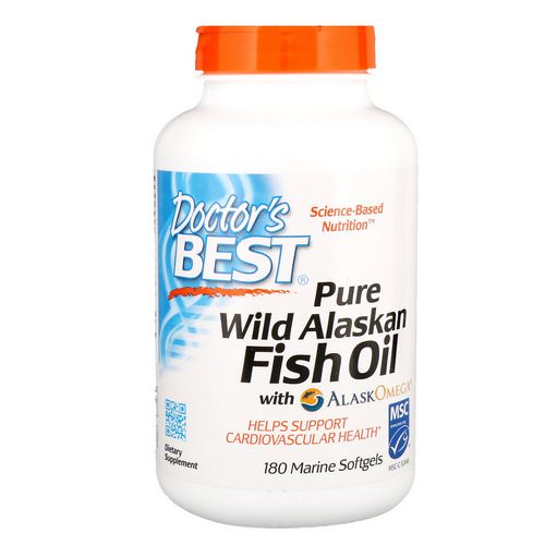 Doctor's Best, Pure Wild Alaskan Fish Oil with AlaskOmega, 180 Marine Softgels Review