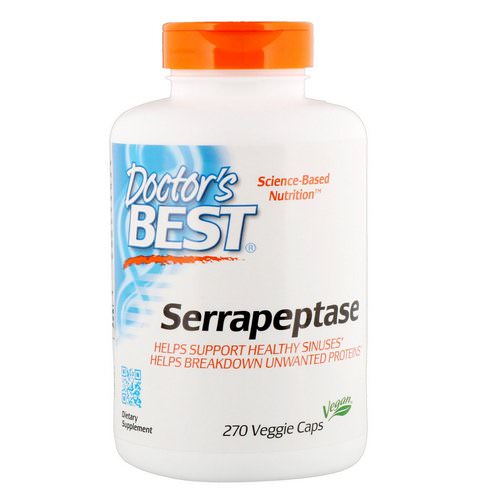 Doctor's Best, Serrapeptase, 40,000 SPU, 270 Veggie Caps Review