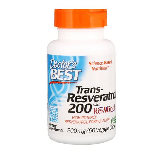 Doctor's Best, Trans-Resveratrol with Resvinol, 200 mg, 60 Veggie Caps Review