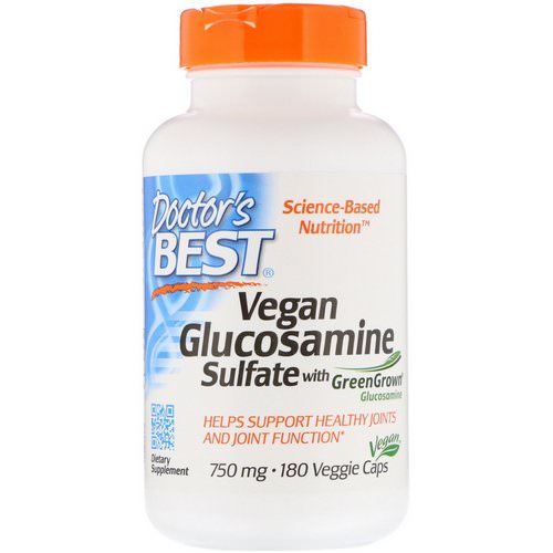 Doctor's Best, Vegan Glucosamine Sulfate with GreenGrown Glucosamine, 750 mg, 180 Veggie Caps Review