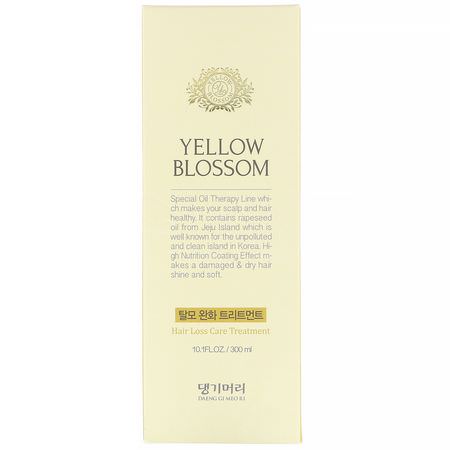 Hårförlust: Doori Cosmetics, Yellow Blossom, Hair Loss Care Treatment, 10.1 fl oz, (300 ml)