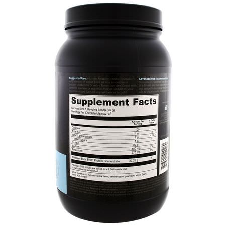 Benbuljong, Fog, Ben, Kosttillskott: Dr. Axe / Ancient Nutrition, Bone Broth Protein, Vanilla, 2.17 lbs (986 g)