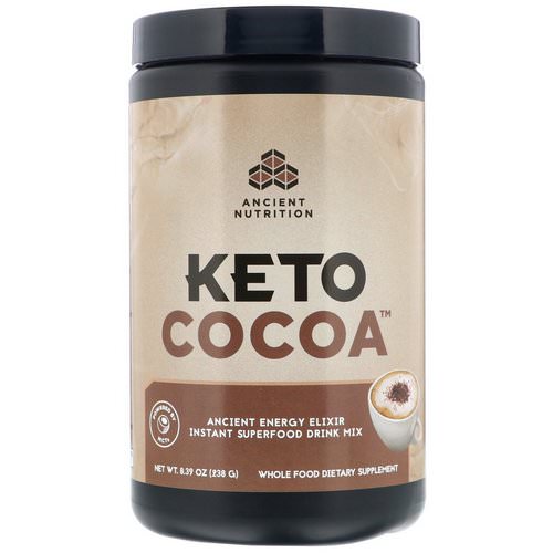 Dr. Axe / Ancient Nutrition, Keto Cocoa, Ancient Energy Elixir, 8.39 oz (238 g) Review