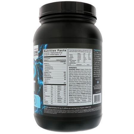 Måltidsersättningar, Vikt, Kost, Kosttillskott: Dr. Axe / Ancient Nutrition, Keto Feast, Ketogenic Balanced Shake & Meal Replacement, Vanilla, 1.56 lbs (710 g)