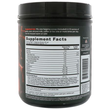 Benbuljong, Led, Ben, Kosttillskott: Dr. Axe / Ancient Nutrition, Keto Protein, Ketogenic Performance Fuel, Caffeine Free, Maple, 18.7 oz (530 g)