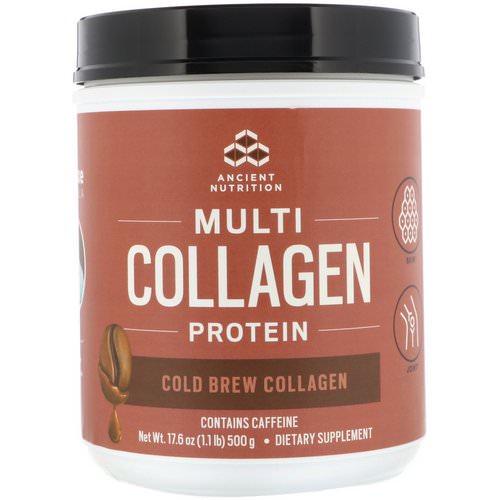 Dr. Axe / Ancient Nutrition, Multi Collagen Protein, Cold Brew Collagen, 1.1 lbs (500 g) Review