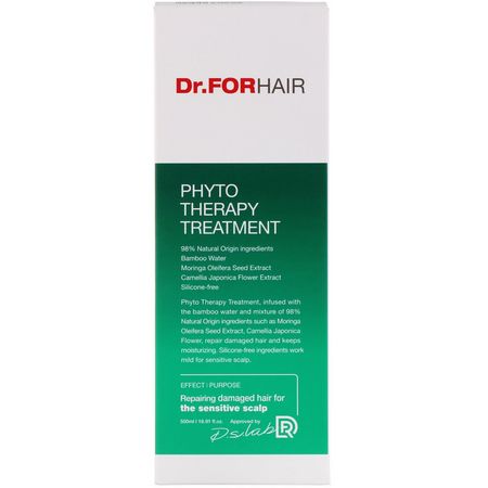 Hårbottenvård, Hår, K-Beauty Hårvård, Hårvård: Dr.ForHair, Phyto Therapy Treatment, 16.91 fl oz (500 ml)