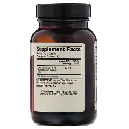 Astaxanthin, Antioxidants, Supplements: Dr. Mercola, Astaxanthin, 12 mg, 90 Capsules