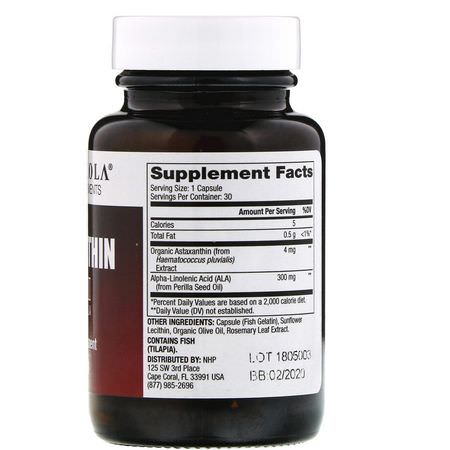 Astaxanthin, Antioxidants, Supplements: Dr. Mercola, Astaxanthin, 4 mg, 30 Capsules