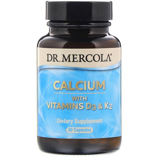Dr. Mercola, Calcium with Vitamins D3 & K2, 30 Capsules Review