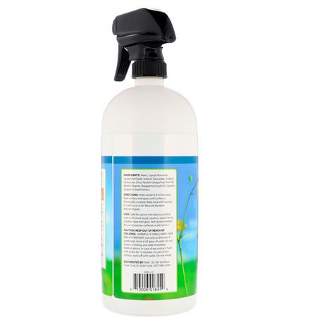 Ytstädare, Hushåll, Städning, Hem: Dr. Mercola, Greener Cleaner, Multi Surface Household Spray, Fresh Citrus, 32 fl oz (946 ml)