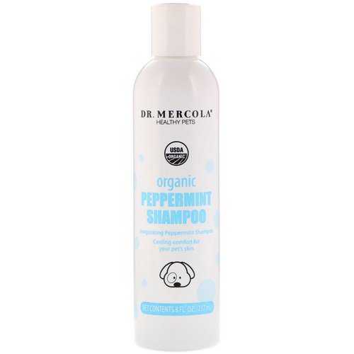 Dr. Mercola, Healthy Pets, Organic Peppermint Shampoo, for Dogs, 8 fl oz (237 ml) Review