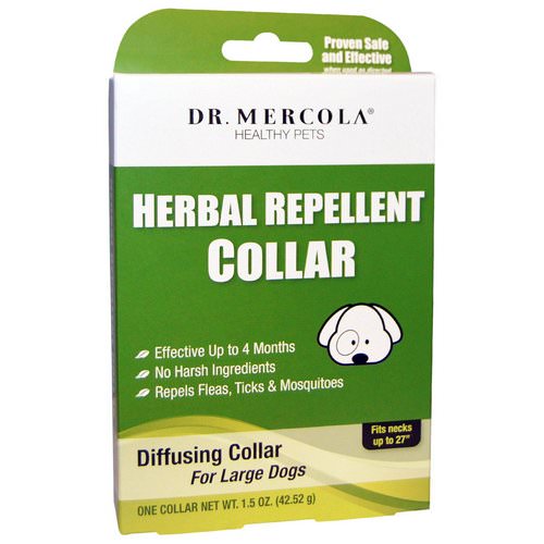 Dr. Mercola, Herbal Repellent Collar for Large Dogs, One Collar, 1.5 oz (42.52 g) Review