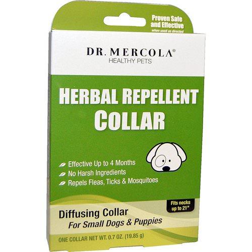 Dr. Mercola, Herbal Repellent Collar, For Small Dogs & Puppies, One Collar, 0.7 oz (19.85 g) Review