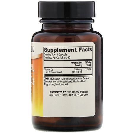 D3 Cholecalciferol, D-Vitamin, Vitaminer, Kosttillskott: Dr. Mercola, Liposomal Vitamin D3, 10,000 IU, 90 Capsules