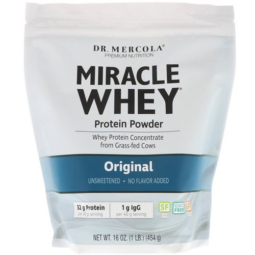 Dr. Mercola, Miracle Whey Protein Powder, Original, 16 oz (454 g) Review