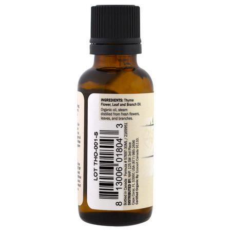 Timjanolja, Rensa, Rena, Eteriska Oljor: Dr. Mercola, Organic Essential Oil, Thyme, 1 oz (30 ml)