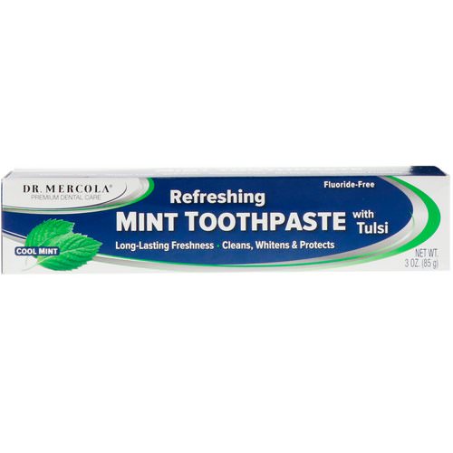 Dr. Mercola, Refreshing Toothpaste with Tulsi, Cool Mint, 3 oz (85 g) Review