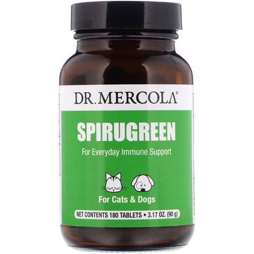 Dr. Mercola, SpiruGreen, For Cats & Dogs, 180 Tablets Review
