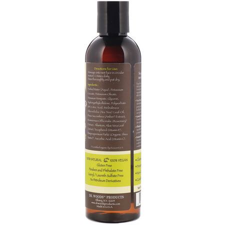 Tea Tree Oil, Cleansers, Face Wash, Scrub: Dr. Woods, Facial Cleanser, Tea Tree, 8 fl oz (236 ml)