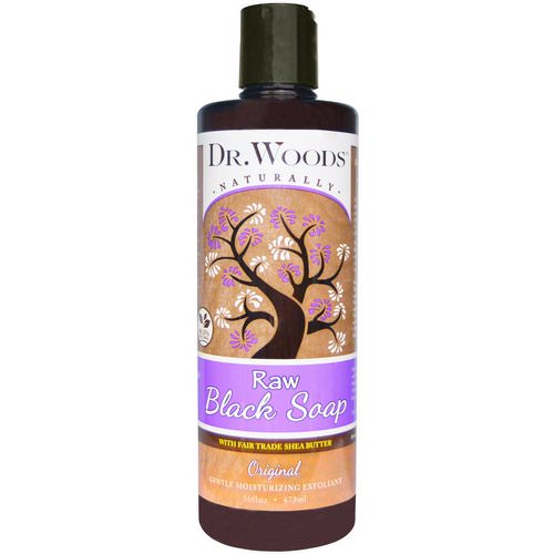 Dr. Woods, Raw Black Soap with Fair Trade Shea Butter, Original, 16 fl oz (473 ml) Review