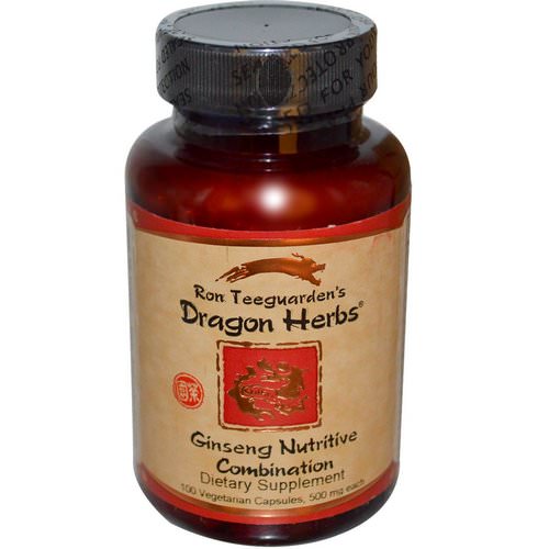 Dragon Herbs, Ginseng Nutritive Combination, 500 mg, 100 Veggie Caps Review
