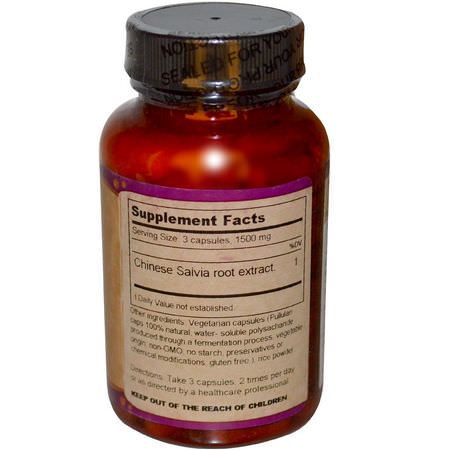 Homeopati, Örter: Dragon Herbs, Salvia, 500 mg, 100 Capsules