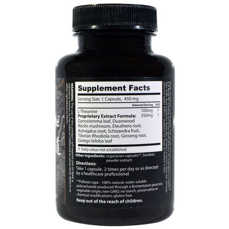 L-Teanin, Aminosyror, Kosttillskott, Växtbaserade: Dragon Herbs, Tao in a Bottle, 450 mg, 60 Capsules