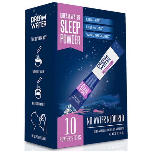 Dream Water, Sleep Powder, Snoozeberry, 10 Sticks, 3 g Each Review