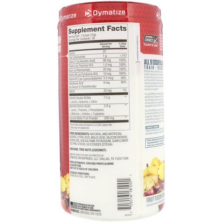 Aminosyror, Kosttillskott: Dymatize Nutrition, All 9 Amino, Fruit Fusion Rush, 15.87 (450 g)