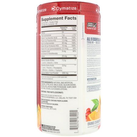 Aminosyror, Kosttillskott: Dymatize Nutrition, All 9 Amino, Orange Cranberry, 15.87 oz (450 g)