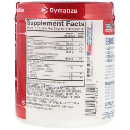 Bcaa, Aminosyror, Kosttillskott, Elektrolyter: Dymatize Nutrition, AminoPro, Fruit Punch, 9.52 oz (270 g)