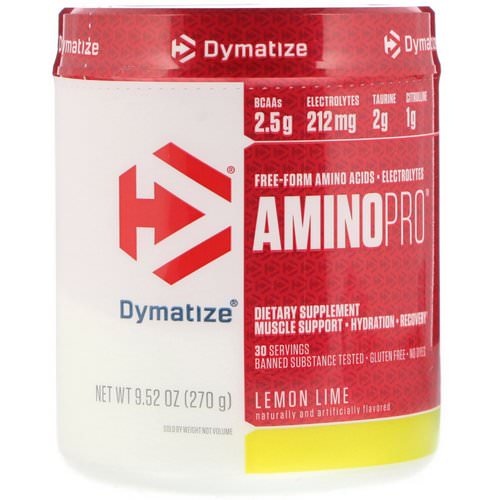 Dymatize Nutrition, AminoPro, Lemon Lime, 9.52 oz (270 g) Review