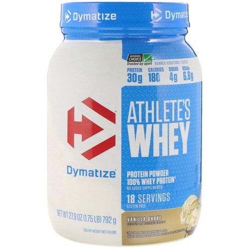 Dymatize Nutrition, Athlete’s Whey, Vanilla Shake, 1.75 lb (792 g) Review