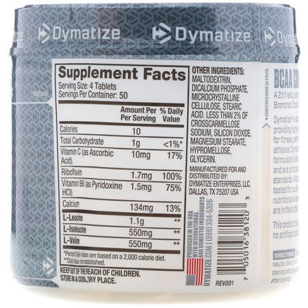 Bcaa, Aminosyror, Kosttillskott: Dymatize Nutrition, BCAA Complex 2200, Branched Chain Amino Acids, 200 Caplets