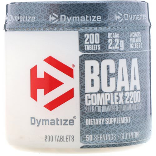 Dymatize Nutrition, BCAA Complex 2200, Branched Chain Amino Acids, 200 Caplets Review