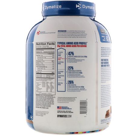 Vassleprotein, Idrottsnäring: Dymatize Nutrition, Elite 100% Whey Protein Powder, Chocolate Peanut Butter, 5 lb (2.3 kg)